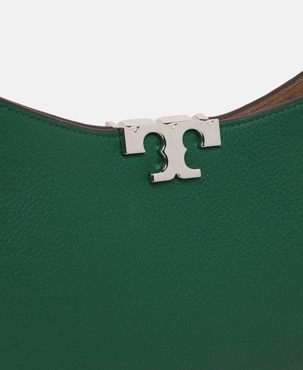 Tory Burch Eleanor Leather shoulder bag Dark Green