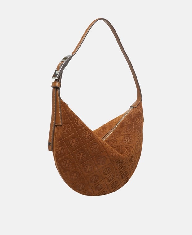 Tory Burch Small Balloon Leather shoulder bag Brown