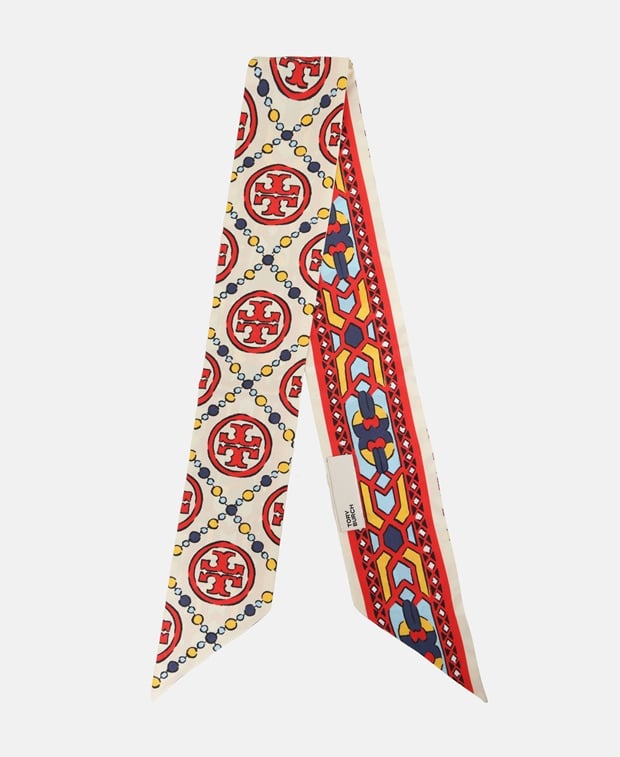 Tory Burch Silk tie scarf