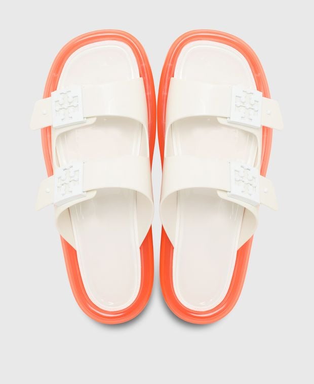 Tory Burch Bubble Jelly Sandals White