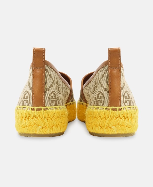 Tory Burch T Monogram Espadrilles Dark Yellow