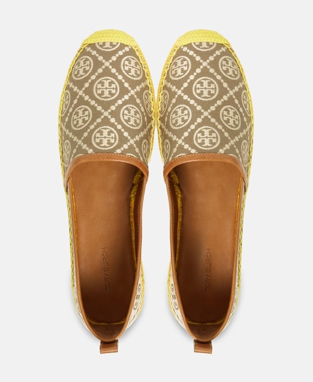 Tory Burch T Monogram Espadrilles Dark Yellow