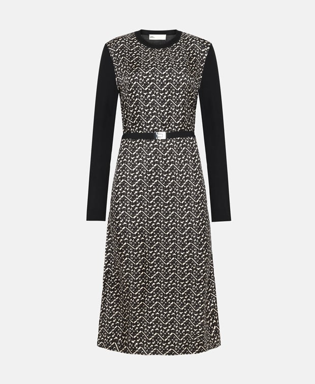 Tory Burch Wool-blend dress Black