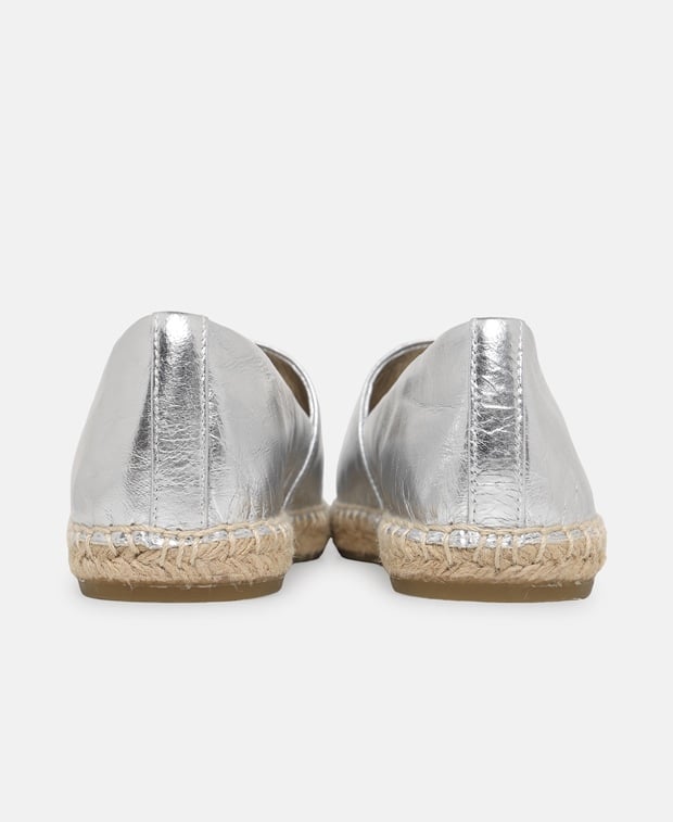 Tory Burch Eleanor Espadrilles Silver