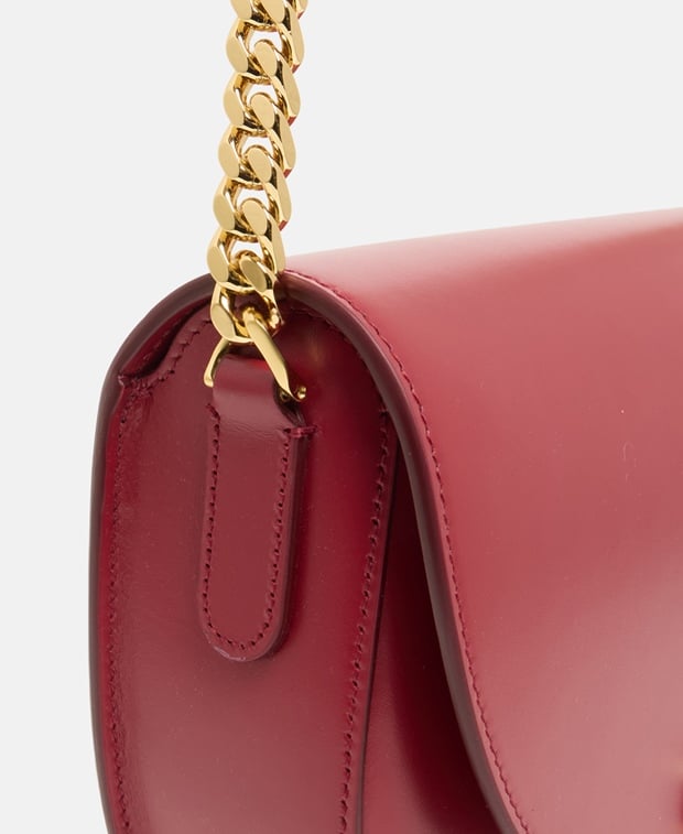 Burberry Claudine Leather shoulder bag Bordeaux
