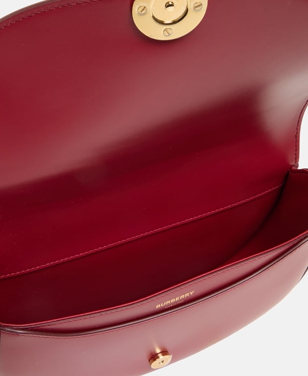 Burberry Claudine Leather shoulder bag Bordeaux