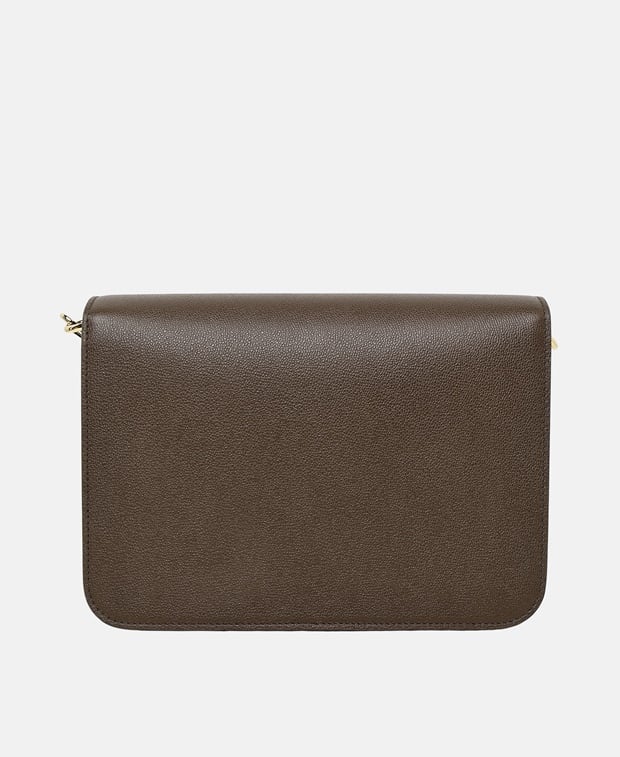 Burberry Mackford Leather cross body bag Black