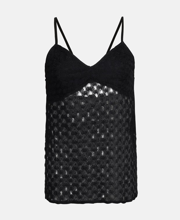 Missoni Spaghetti-strap top Caviar Black
