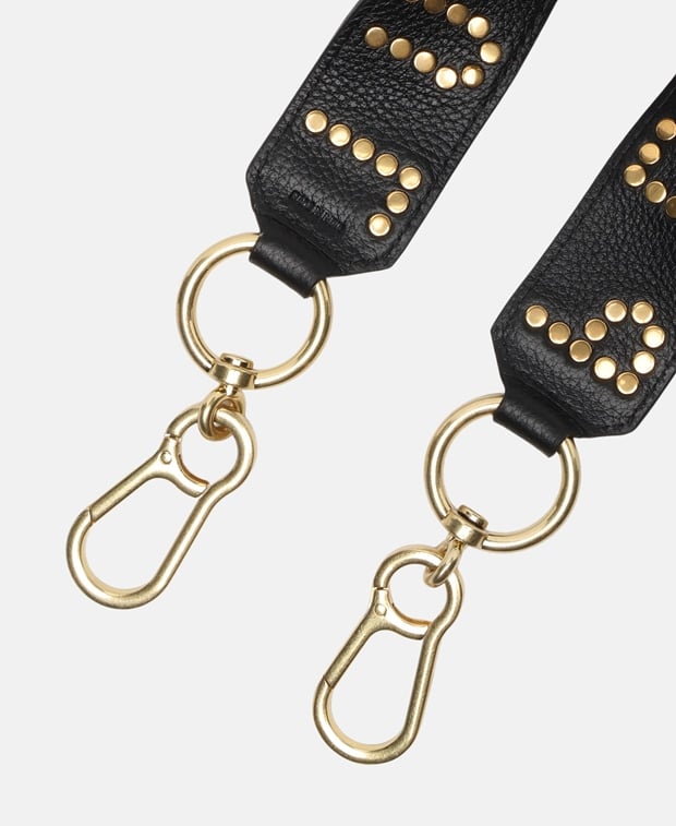 See by Chloé Playful Leather shoulder strap Black
