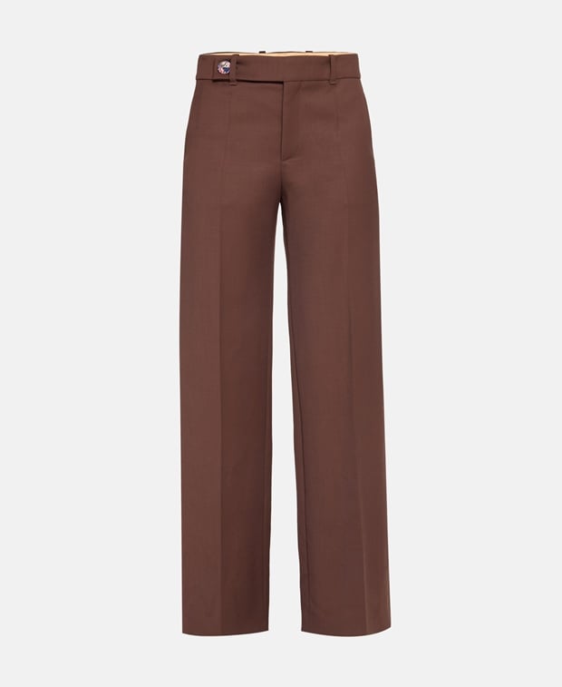 Chloé Wool trousers Burgundy
