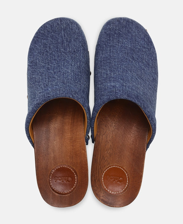 Chloé Aurna Clogs Blue