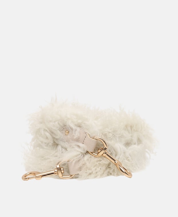 See by Chloé Leather shoulder strap Beige