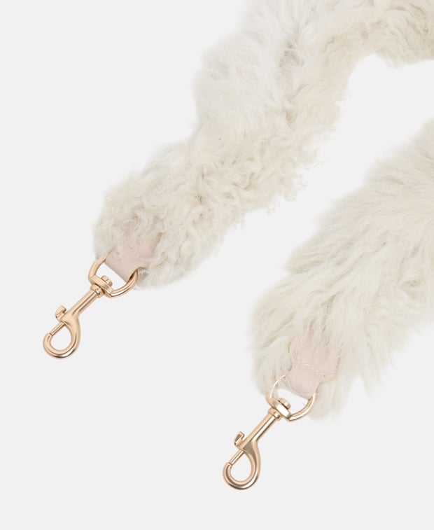 See by Chloé Leather shoulder strap Beige