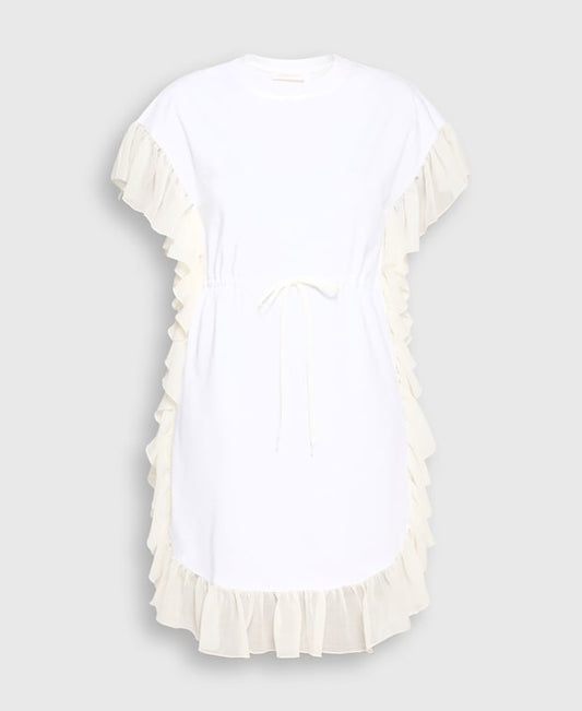See by Chloé Flounce dress White Gold