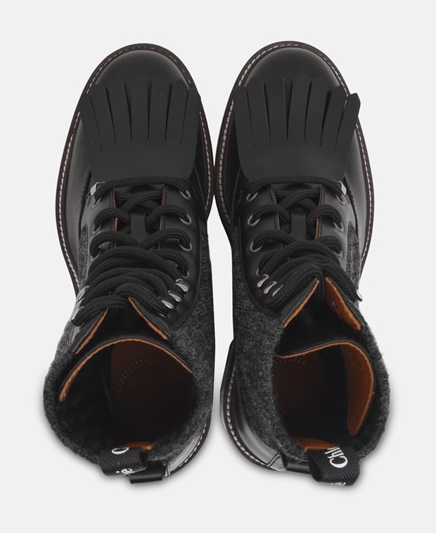 Chloé Franne Lace-up ankle boot Black