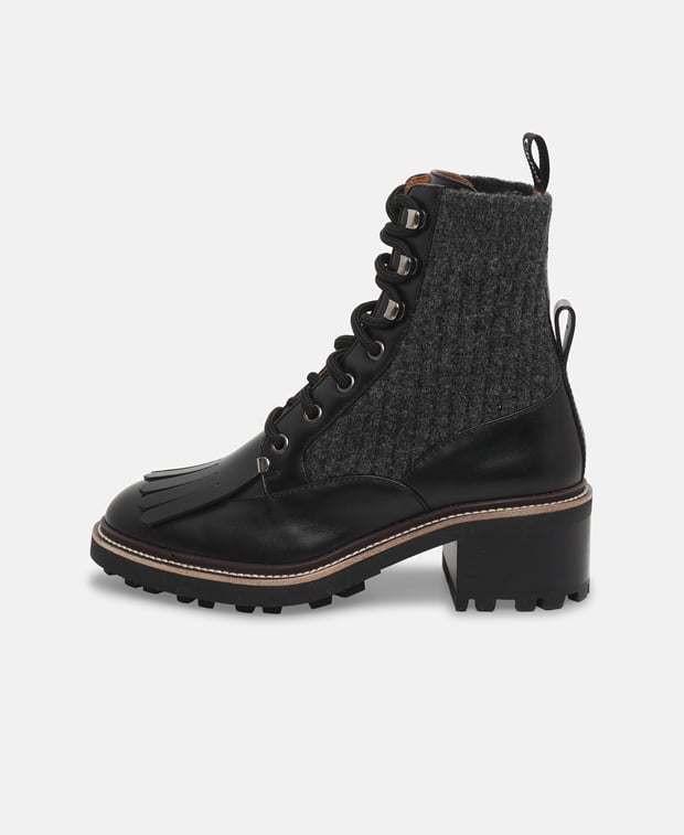 Chloé Franne Lace-up ankle boot Black