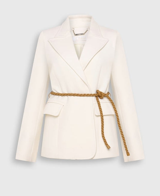 Chloé Wool blazer White Gold