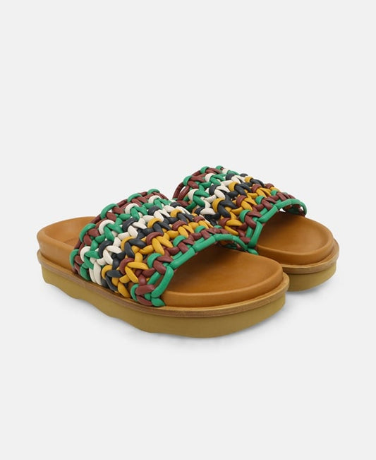 Chloé Wavy Mules Brown