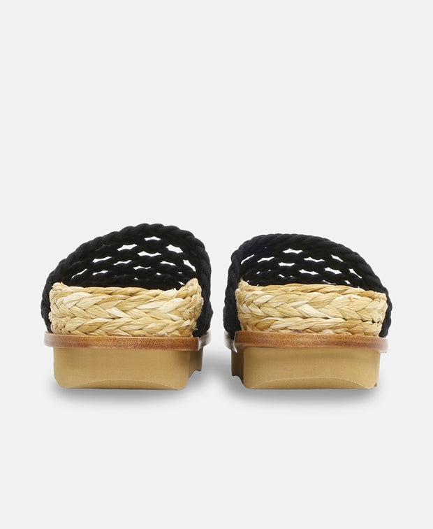 Chloé Wavy Slides Black