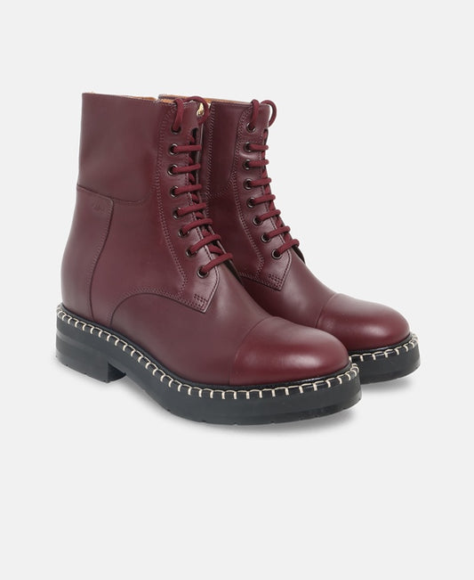 Chloé Noua Lace-up ankle boot Purple