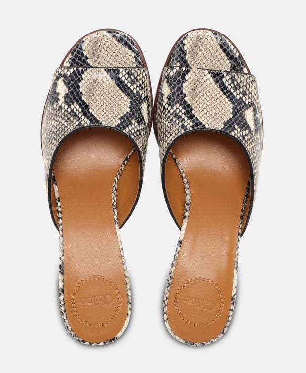 Chloé Oli Mules Grey