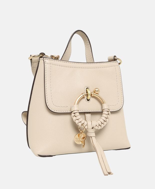 See by Chloé Leather backpack Beige