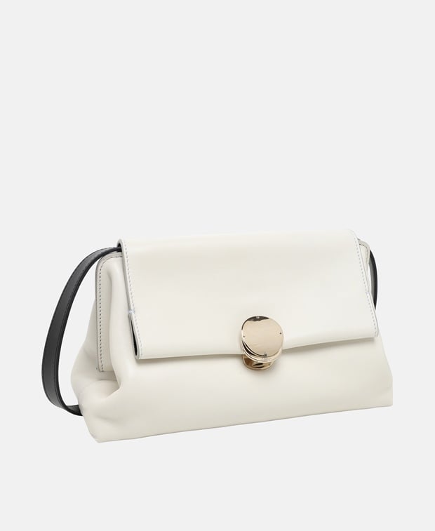 Chloé Penelope Leather shoulder bag White Gold