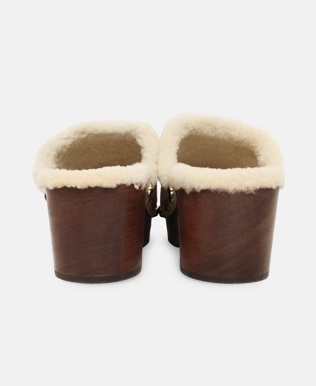 Chloé Aurna Clogs Grey
