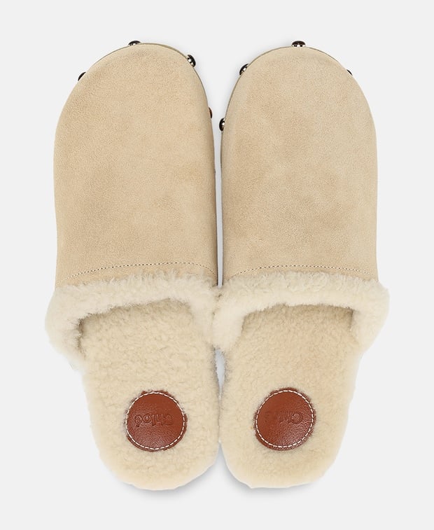 Chloé Aurna Clogs Grey