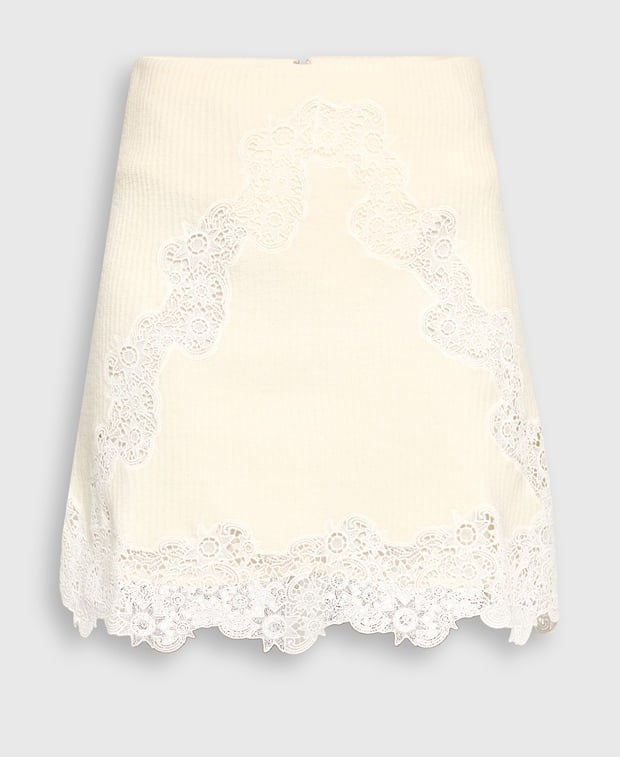 Chloé Wool skirt White Gold