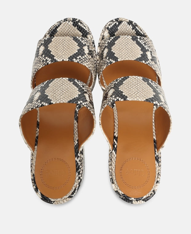 Chloé Odina Mules Greige