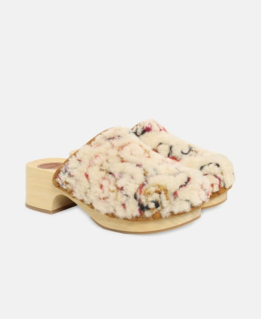 Chloé Joy Clogs White Gold