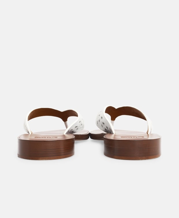 Chloé Sandals White Gold
