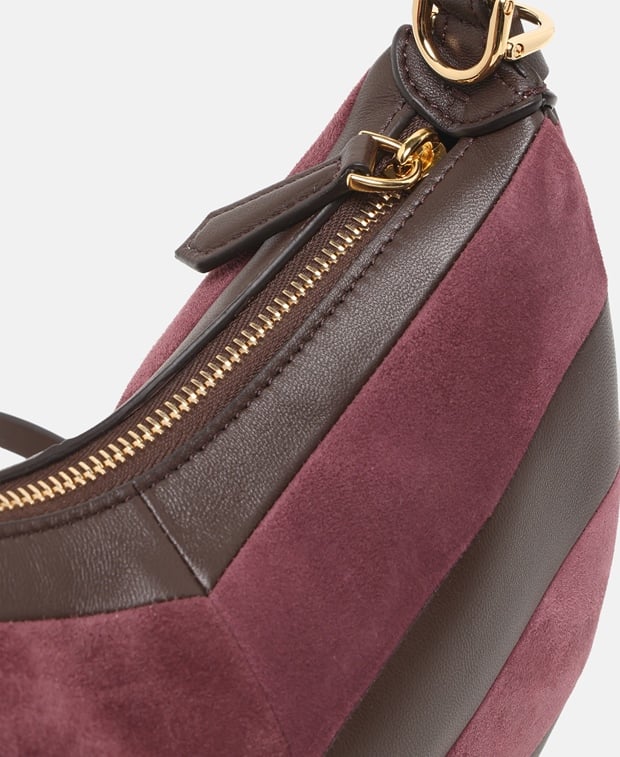 Fendi Leather shoulder bag Burgundy