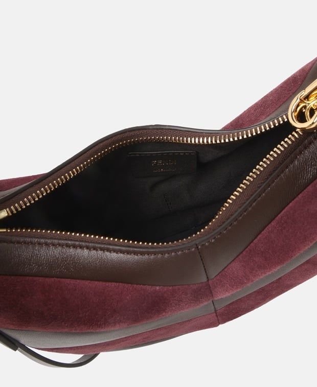 Fendi Leather shoulder bag Burgundy