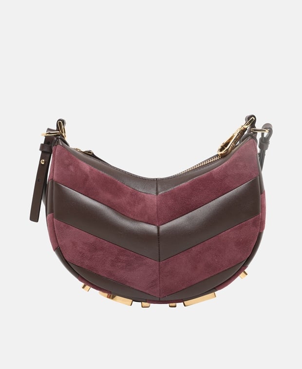 Fendi Leather shoulder bag Burgundy