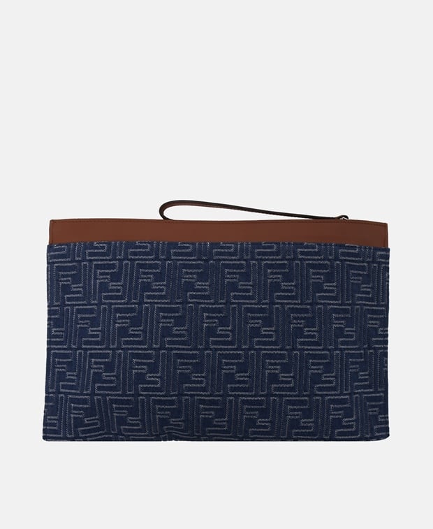 Fendi Leather clutch Dark Blue