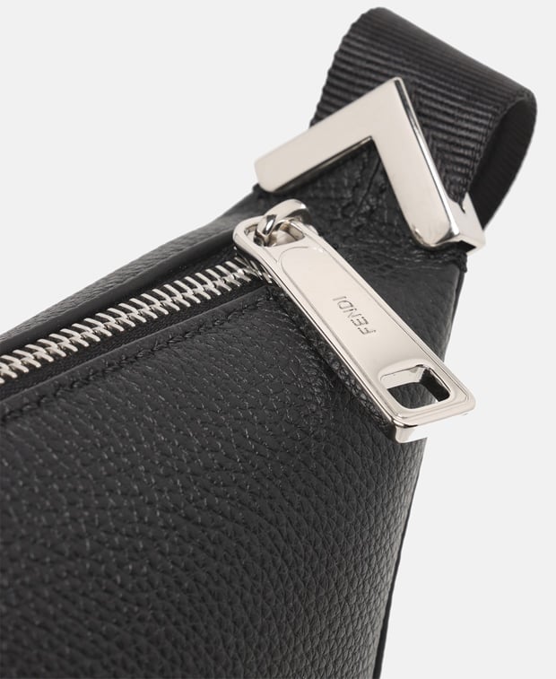 Fendi Asih Leather cross body bag Black
