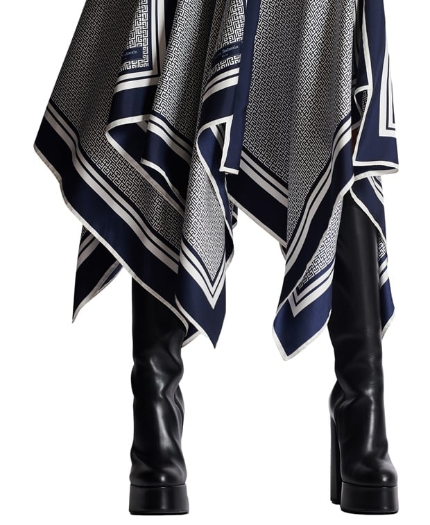 Balmain Silk skirt
