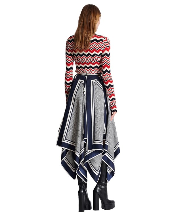 Balmain Silk skirt