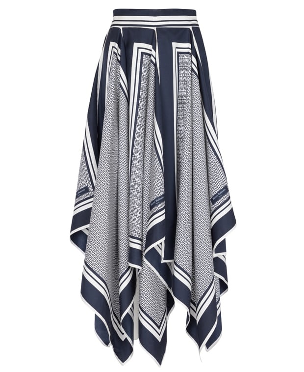 Balmain Silk skirt