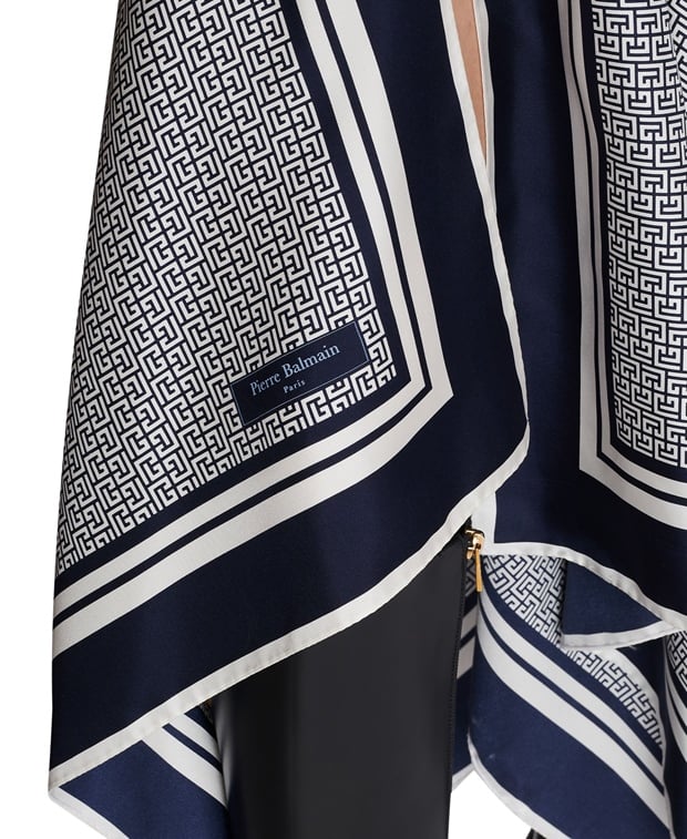 Balmain Silk skirt