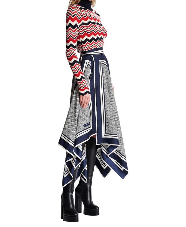 Balmain Silk skirt
