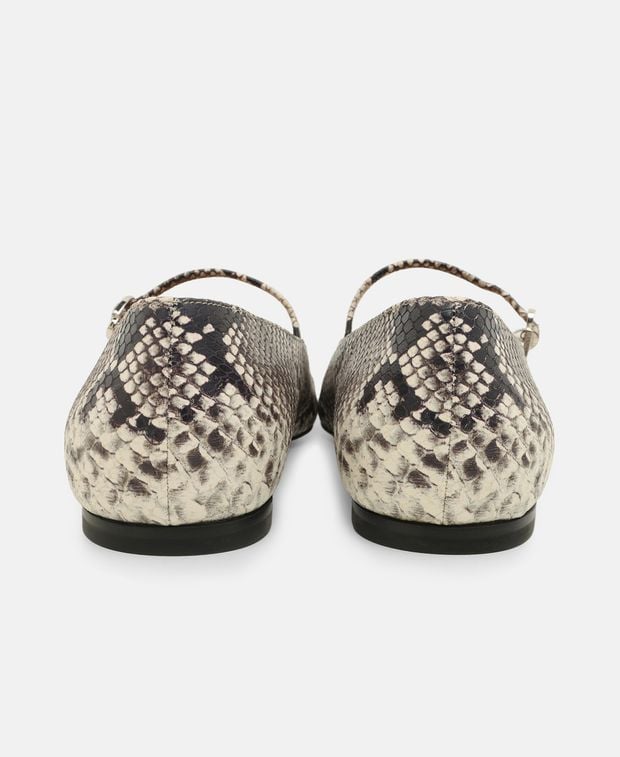 Gianvito Rossi Ballerina flat with straps Greige