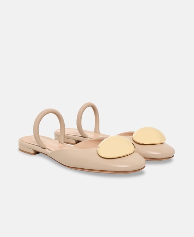 Gianvito Rossi Slingback ballerina Beige