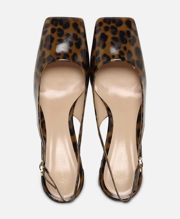 Gianvito Rossi Freeda 55 Slingback pumps Brown