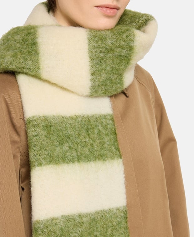 Acne Studios Wool-blend scarf Green