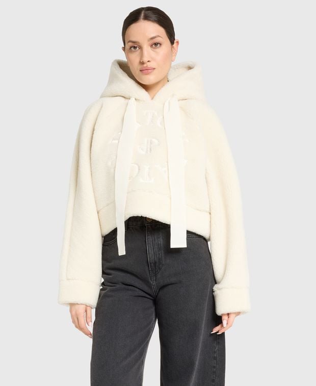 Patou Fleece hoodie Medallion