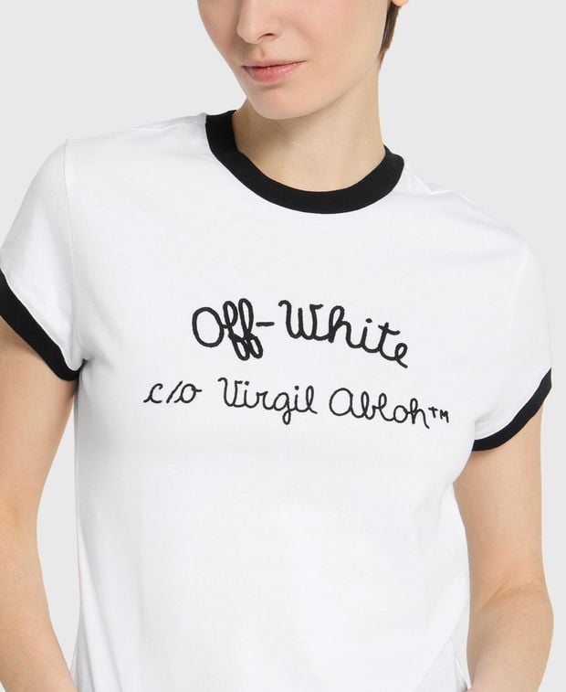 Off-White T-shirt Ember Script