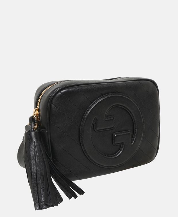 Gucci Blondie Leather cross body bag Black